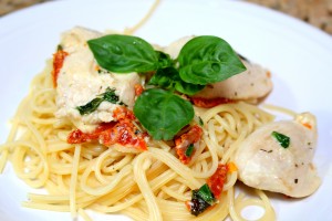 chicken basil and sundried tomato pasta